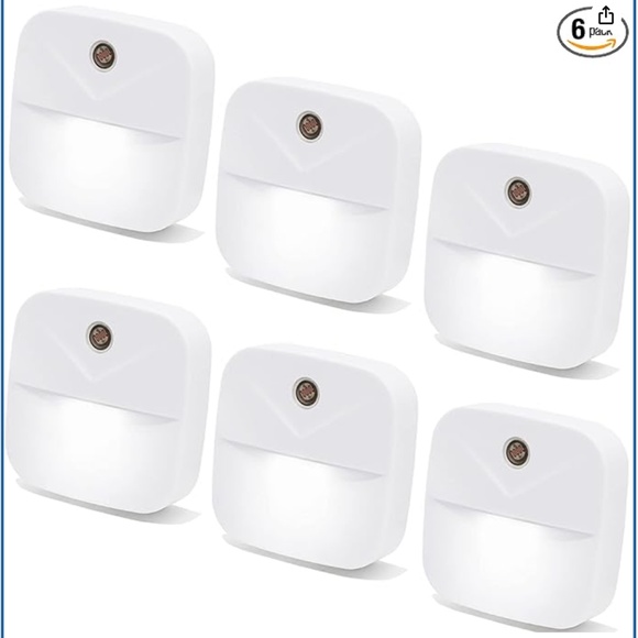 White LED Night Light Set - Picture 1 of 6